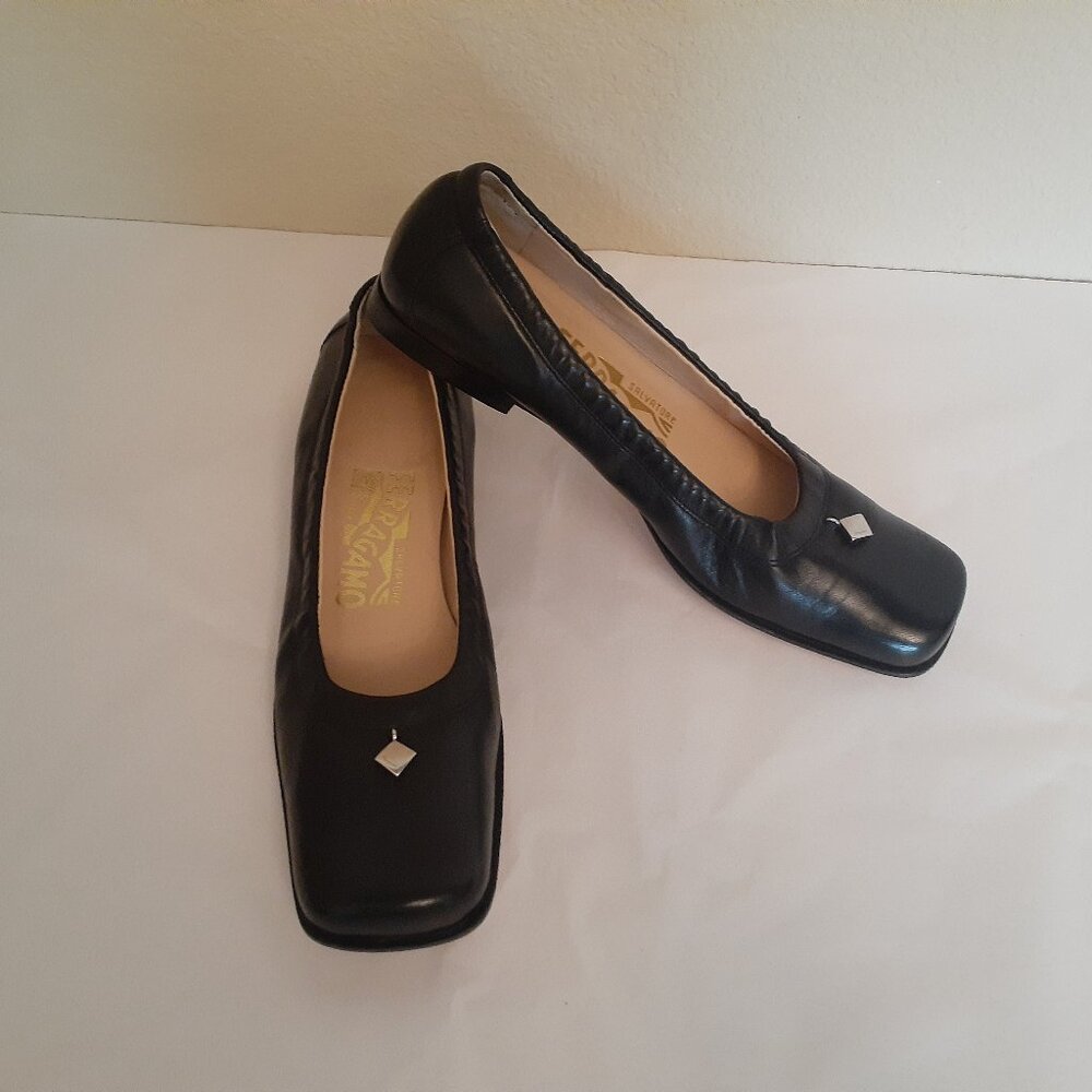 Ferragamo Square Toe Flats